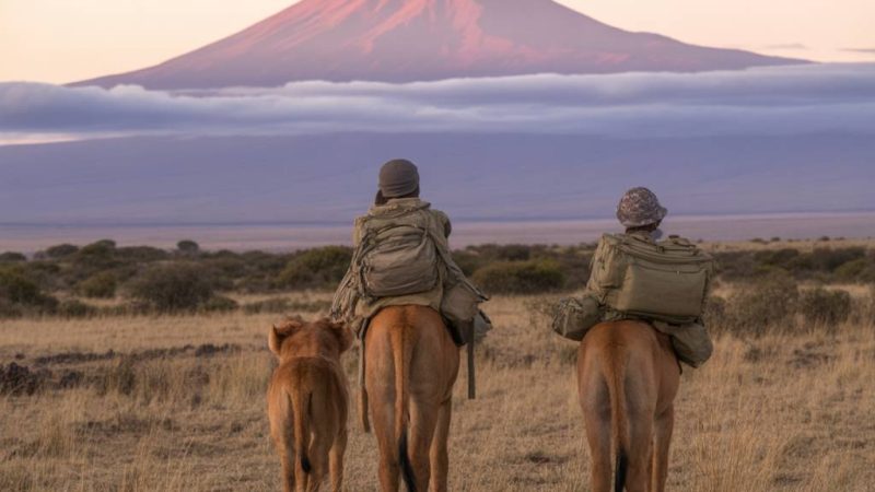 Circuit voyage Kenya : safari en terre masaï et aurore rose sur le Kilimandjaro