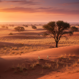Découvrir le kalahari, le grand désert rouge d&rsquo;Afrique australe