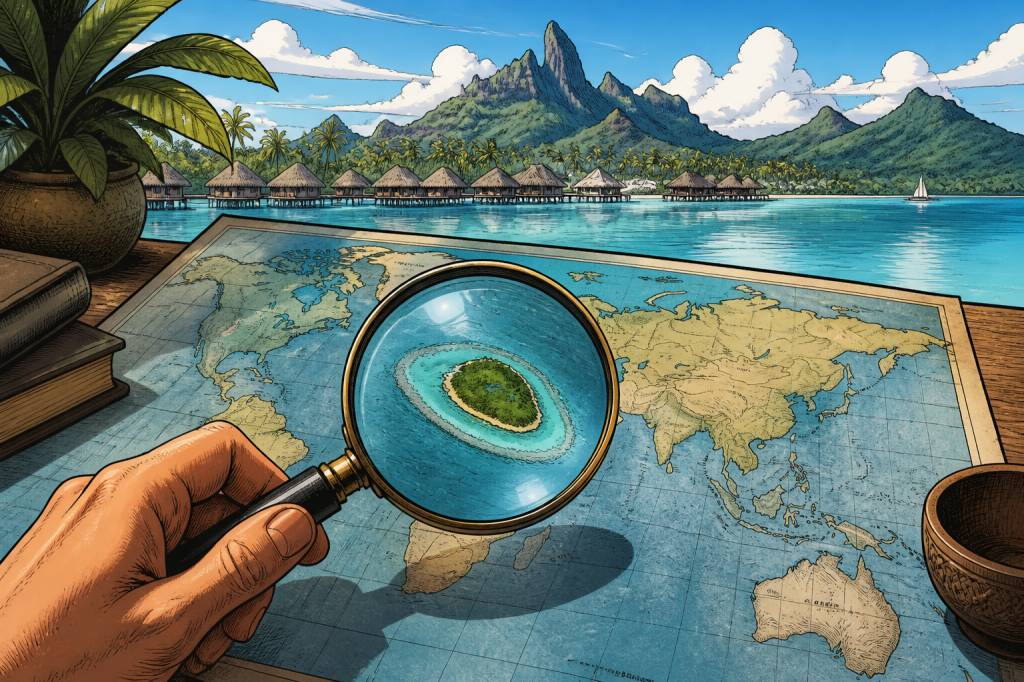 Bora bora sur la carte du monde : où se situe ce petit paradis ?