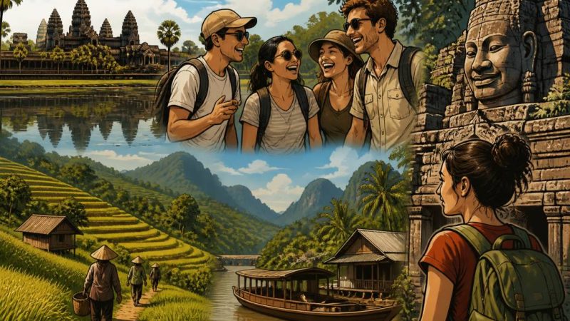 Cambodge Laos : itinéraire de voyage entre temples, rizières et fous rires