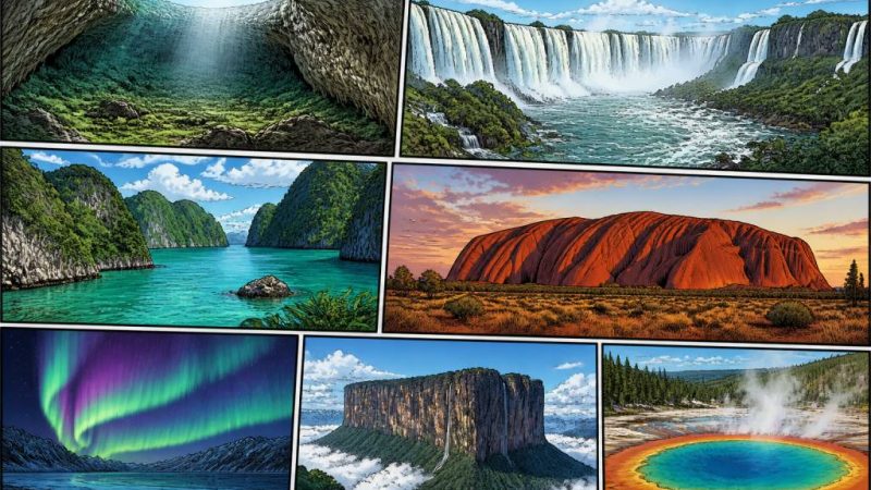 7 merveilles du monde naturelles à découvrir lors de votre prochain voyage