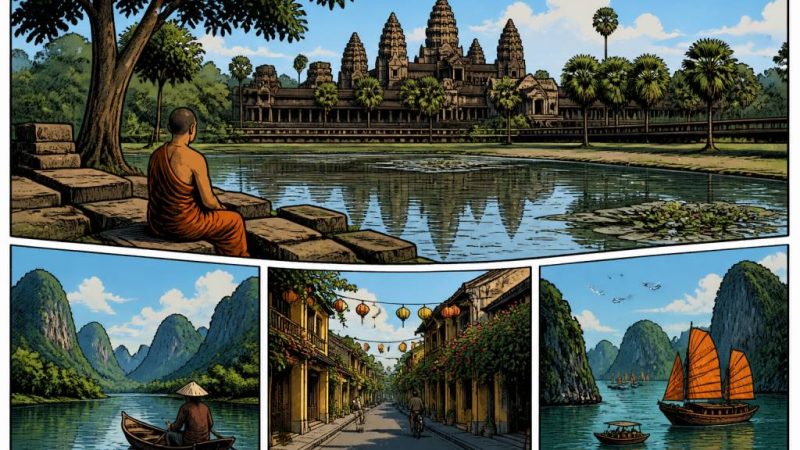 Cambodge Laos Vietnam : itinéraire incontournable pour un voyage en Asie du Sud-Est