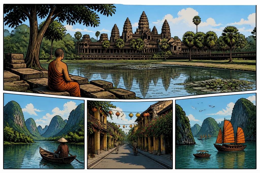 Cambodge Laos Vietnam : itinéraire incontournable pour un voyage en Asie du Sud-Est