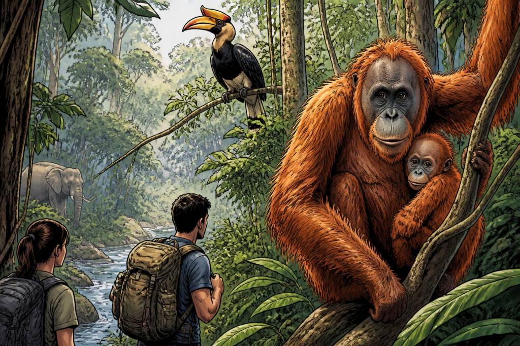 Borneo jungle : itinéraire, rencontres sauvages et aventures au cœur de la jungle malaisienne