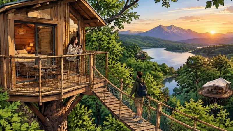 Arbres et cabanes : les plus beaux hébergements insolites au cœur de la nature