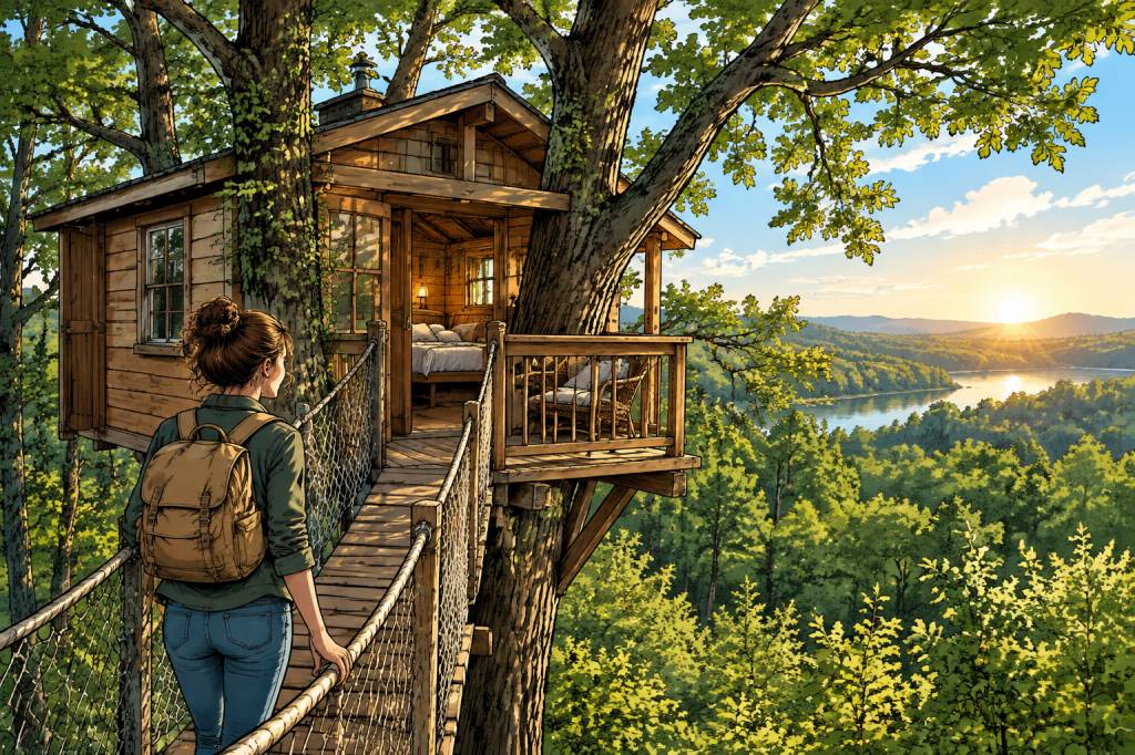 Petite cabane dans les arbres : mon escapade insolite au cœur de la nature
