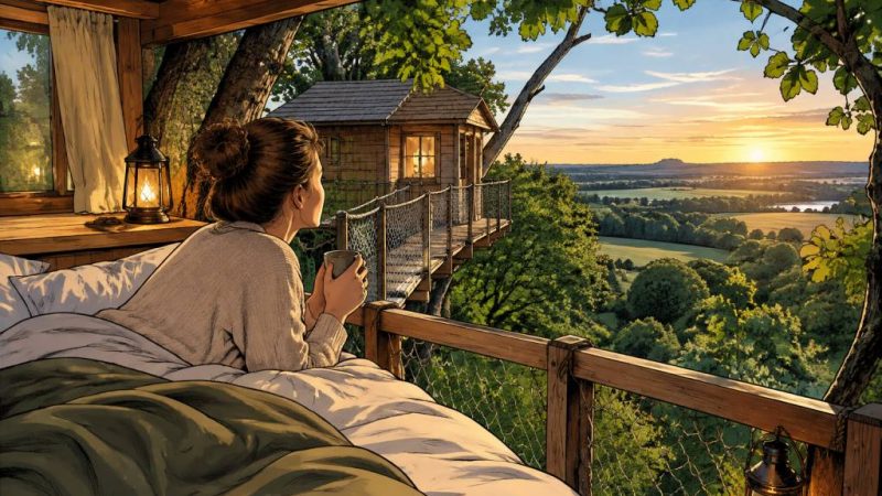 Cabane dans les arbres dans le Pas-de-Calais : une nuit insolite au cœur de la nature