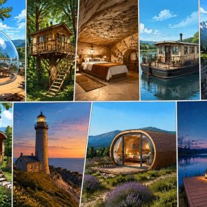 Domaine insolite : 10 lieux étonnants où dormir en France