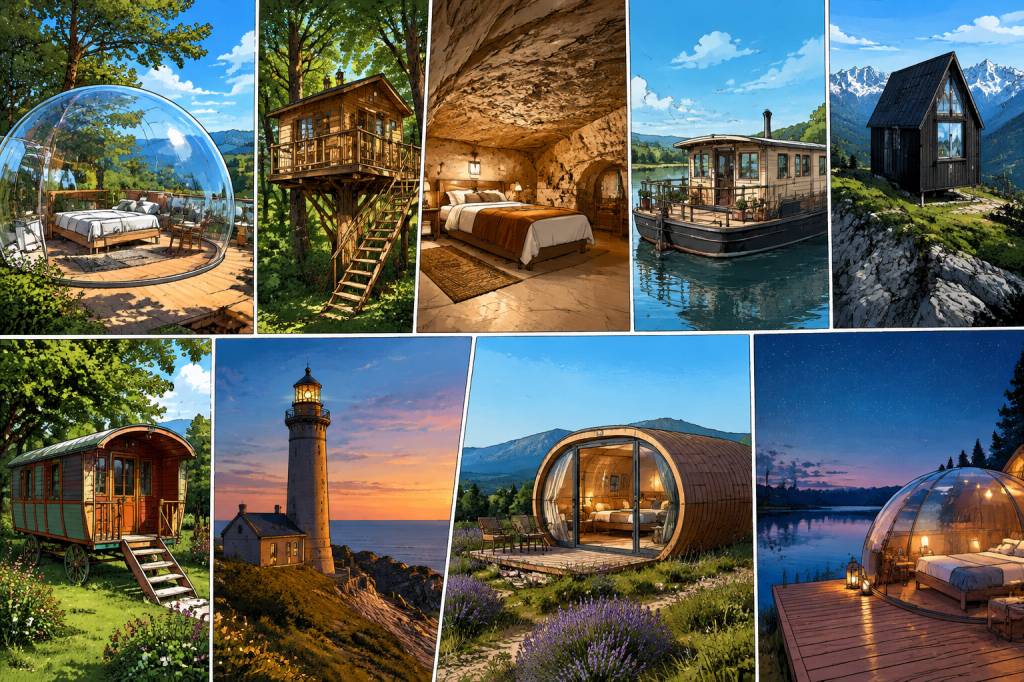 Domaine insolite : 10 lieux étonnants où dormir en France